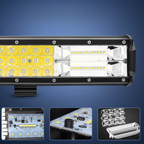 20Inch 288W Triple Row LED Light Bar Flood Spot Combo